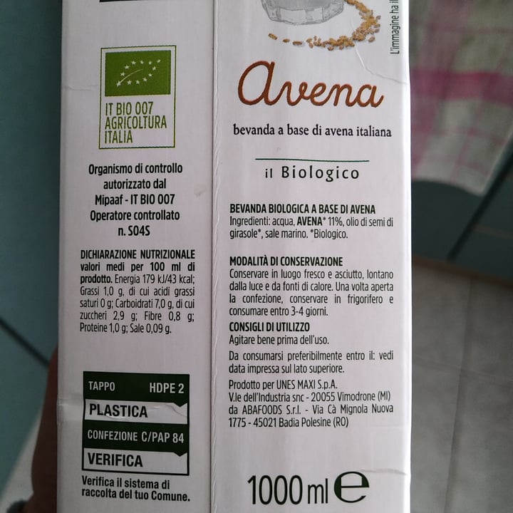 photo of Il Viaggiator Goloso Bevanda a base di avena Italiana Biologica shared by @jollyroger on  10 Feb 2022 - review