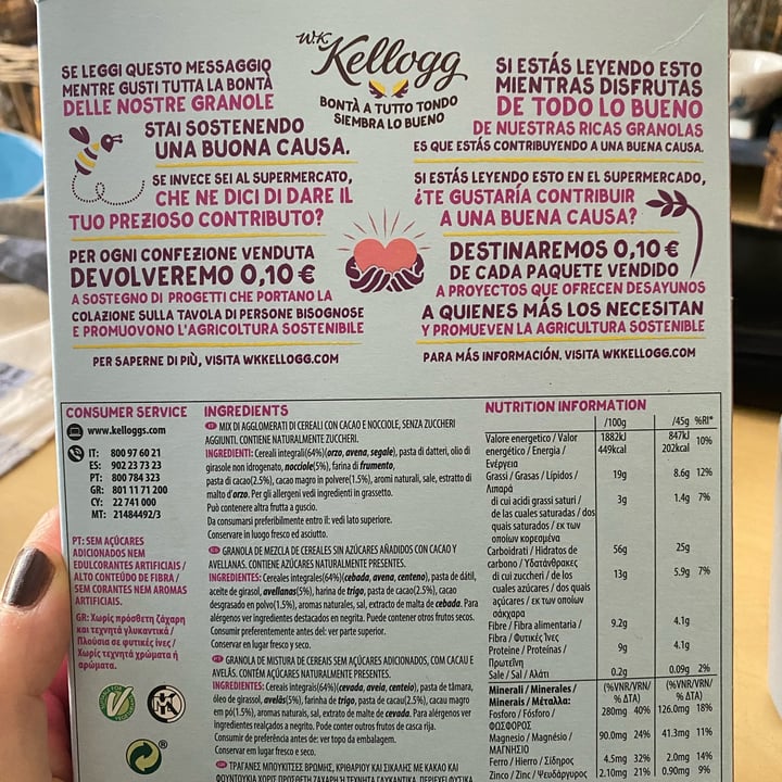 photo of Kellogg's Cocoa And Hazelnut Granola shared by @federicar on  23 Apr 2022 - review