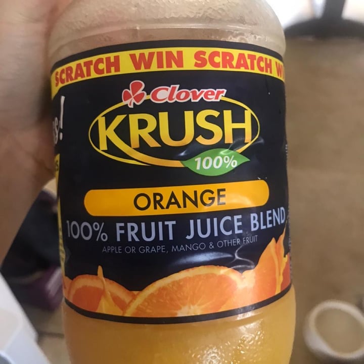 photo of Clover Krush 100% Fruit Juice Blend (Orange) shared by @gjrichter on  21 Mar 2021 - review