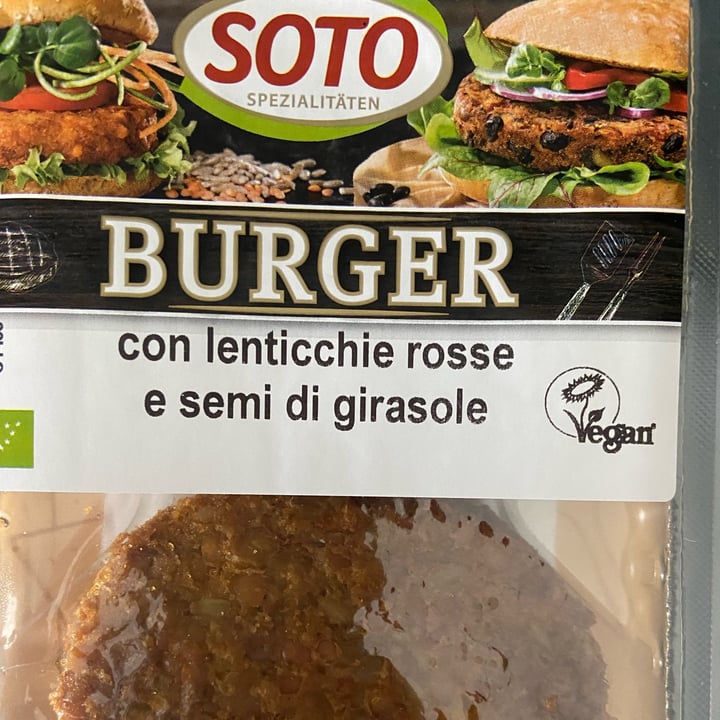 photo of Soto Burger con lenticchie rosse e semi di girasole shared by @gaia98 on  01 Apr 2022 - review