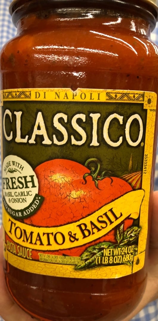 photo of Classico Tomato basil shared by @shellkb1919 on  31 Dec 2019 - review