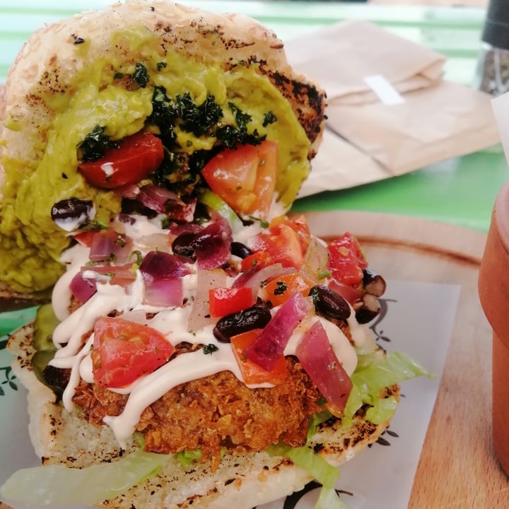 photo of Pear Tree Bistro Seitan chicken burger shared by @nicoledupreez on  16 Aug 2020 - review