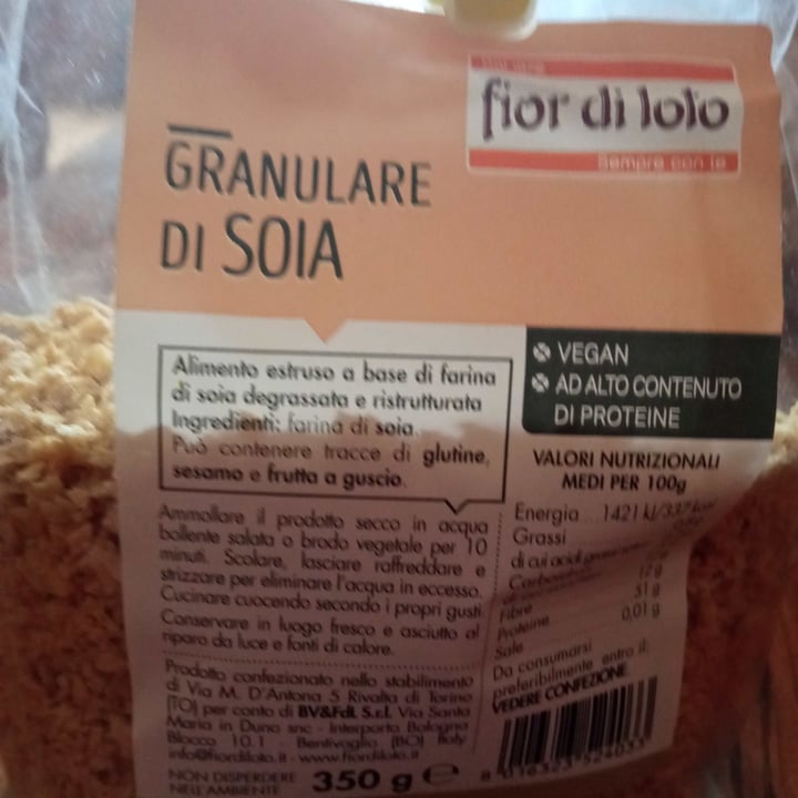 photo of Fior di Loto Granulare Di Soia shared by @cerr on  25 Apr 2021 - review