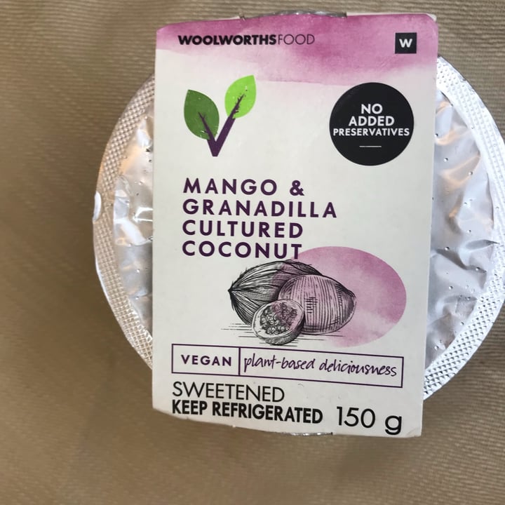 photo of Woolworths Food Mango & Granadilla Cultured Coconut shared by @yolisamagibile on  30 Sep 2022 - review