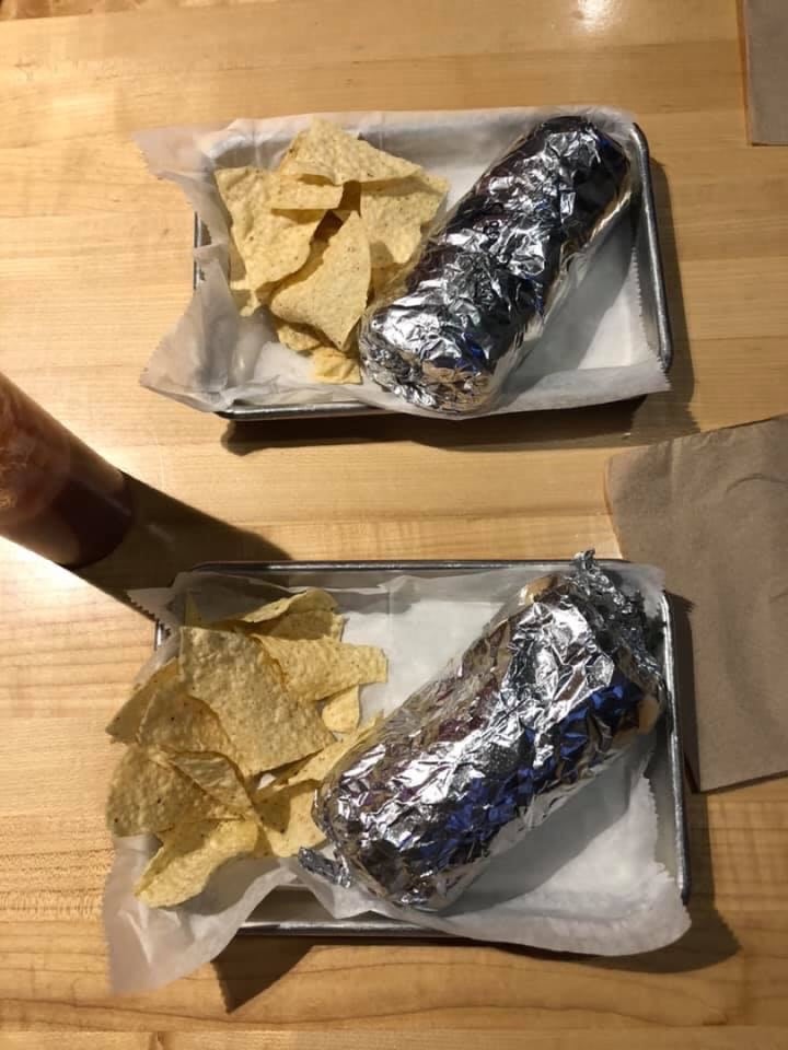 photo of Bell Street Burritos Potato, Broccoli, and Green Chiles Burrito (no cheese) shared by @rebeccaentrekin on  27 Feb 2020 - review