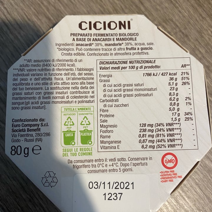 photo of Cicioni Fermentino originale shared by @salvalice on  16 Oct 2021 - review