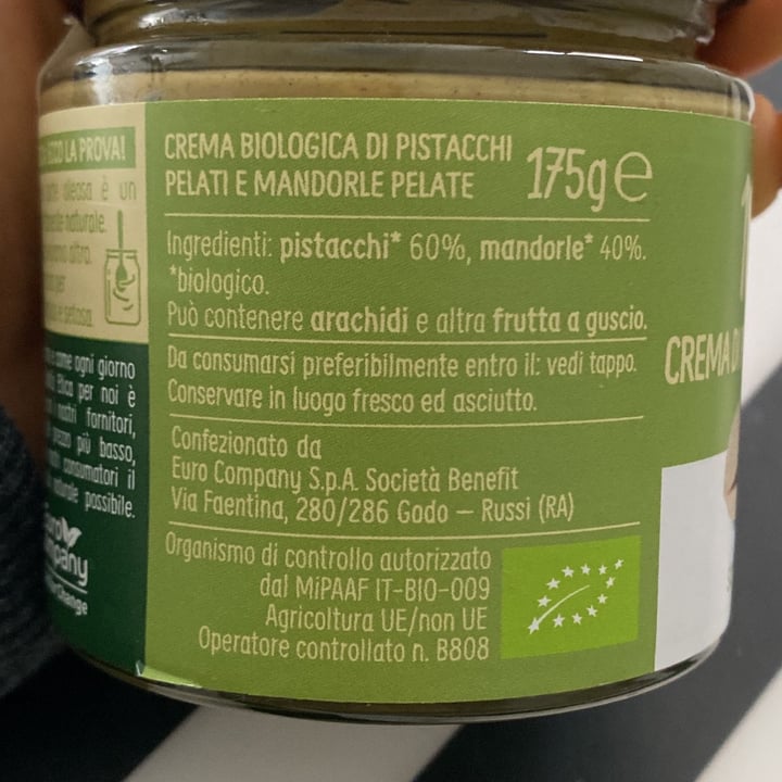 review photo of Eurocompany Crema di pistacchi e mandorle 100% shared by @chiara-08 on 19 Mar 2022 - review