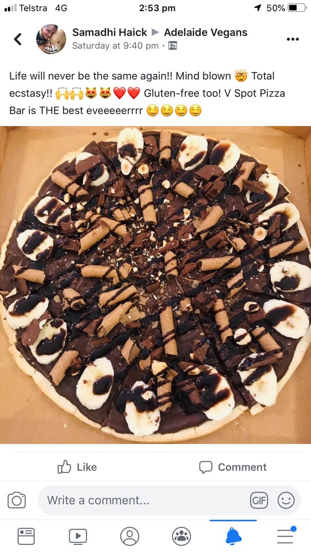 review photo of V Spot Diner Desert Pizza shared by @samadhi on 18 Aug 2019 - review