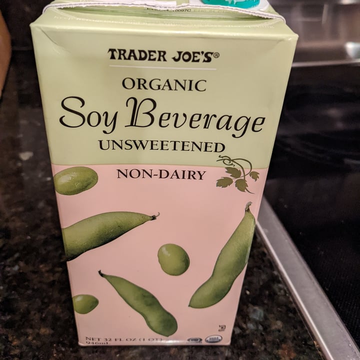 photo of Trader Joe's Organic Soy Beverage Unsweetened shared by @k2aust on  27 Dec 2021 - review
