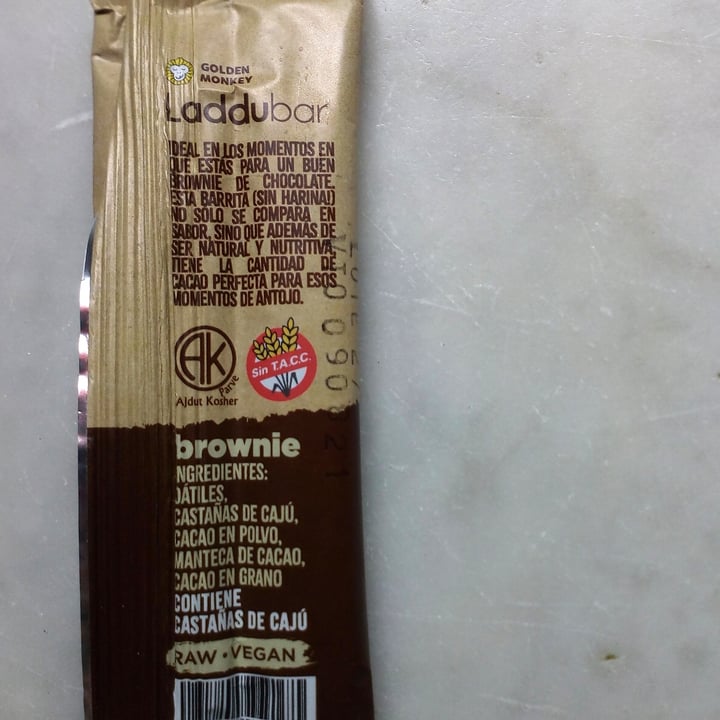 photo of Laddubar Barra sabor Brownie shared by @marielita on  10 Feb 2021 - review