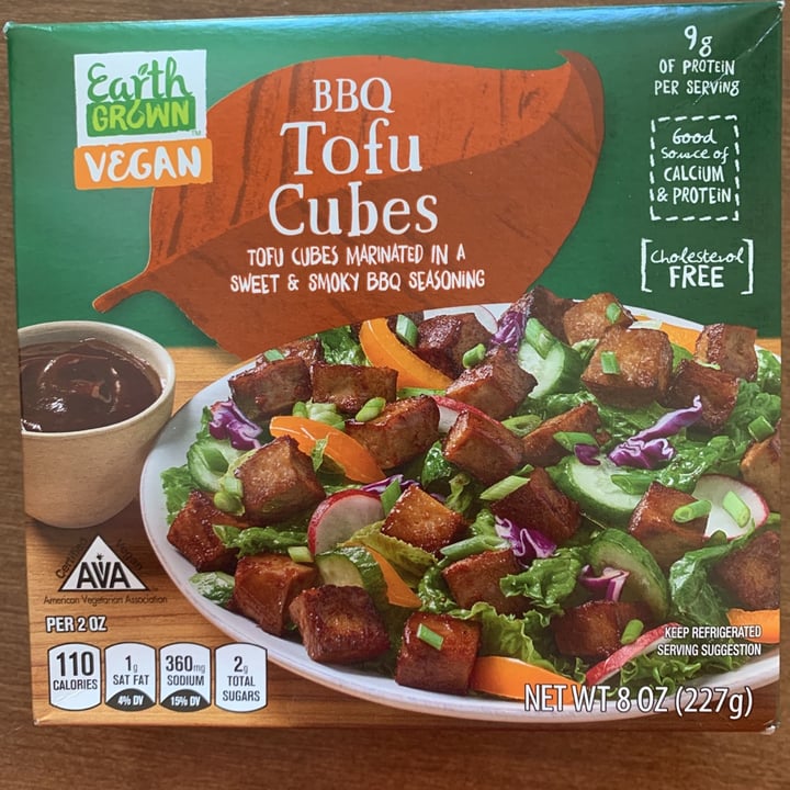 photo of Earth Grown BBQ Tofu Cubes shared by @inkymycat on  05 Sep 2021 - review