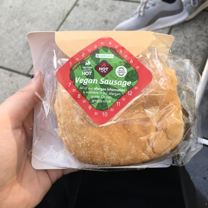 photo of Greggs vegan sausage bap shared by @xxveganxx on  27 Dec 2021 - review