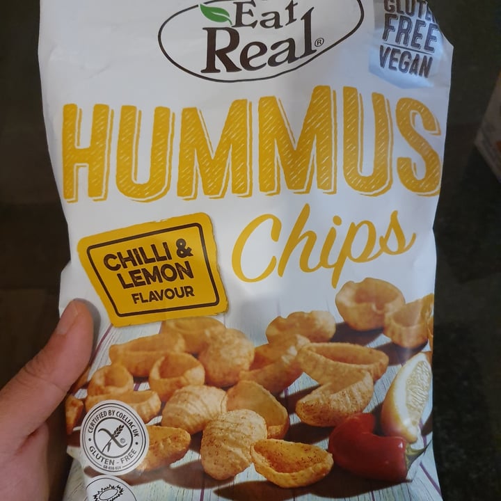 photo of Eat Real Chilli and Lemon Hummus Chips shared by @wellynfit on  26 Nov 2020 - review