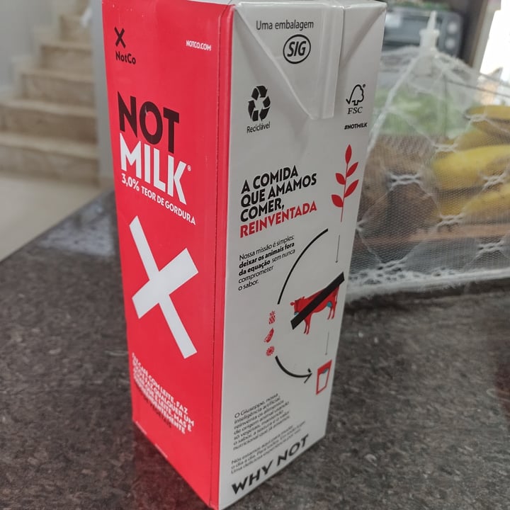 review photo of NotCo Not Milk 3% Teor de Gordura shared by @karinabrasil on 23 Apr 2022 - review