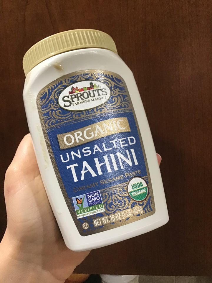 photo of Sprouts Farmers Market Organic Unsalted Tahini shared by @bryansoccer95 on  27 Apr 2020 - review