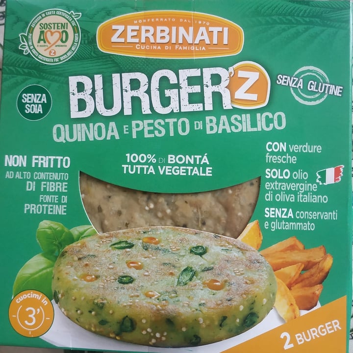 photo of Zerbinati Burger Quinoa E Pesto Di Basilico shared by @cecib on  18 Aug 2021 - review