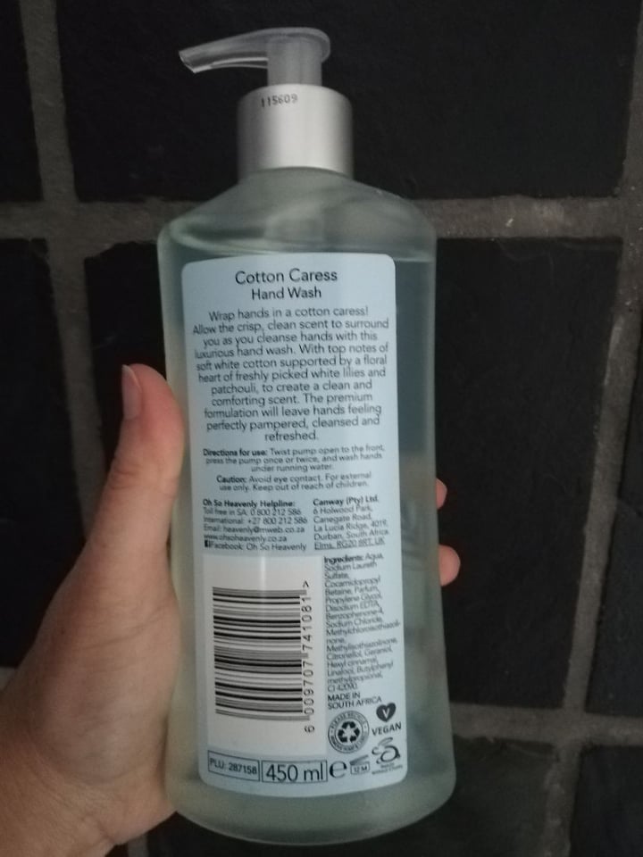 photo of Oh So Heavenly Hand Wash Cotton Caress shared by @simonel on  08 Jan 2020 - review