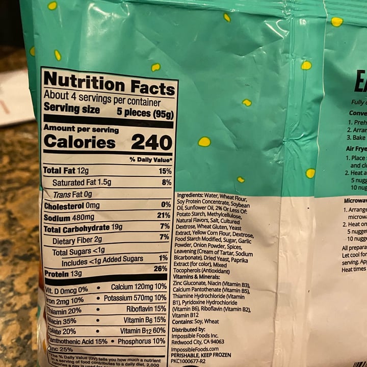 review photo of Impossible Foods Chicken Nuggets shared by @vegan-leeds on 12 Dec 2021 - review