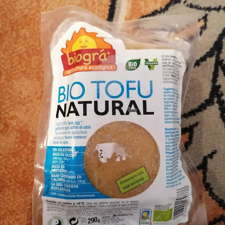 photo of Biogra Bio tofu natural shared by @veganboytf on  06 Jan 2021 - review
