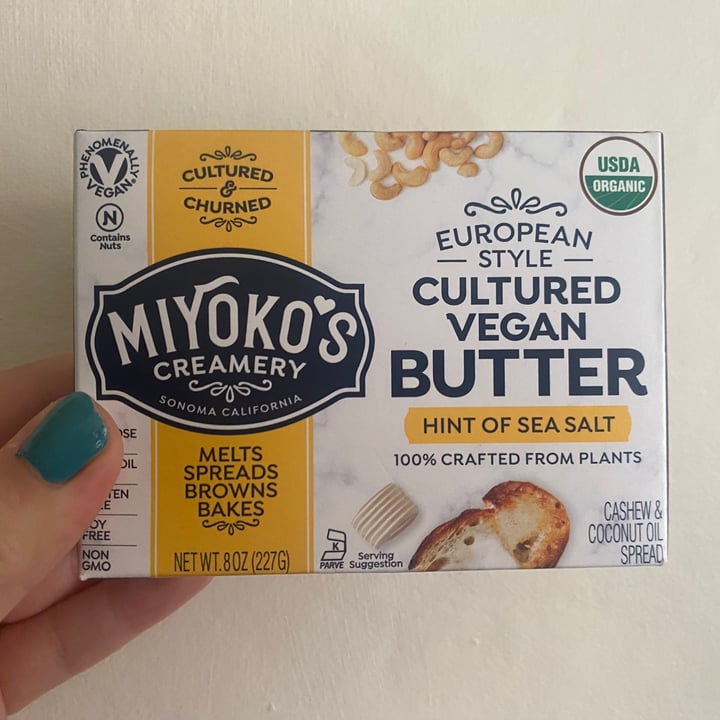 photo of Miyoko's Creamery European Style Cultured Vegan Butter Hint of Sea Salt shared by @zimc on  26 Jul 2021 - review