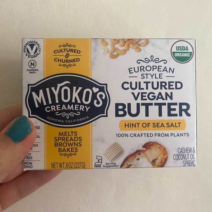 review photo of Miyoko's Creamery European Style Cultured Vegan Butter Hint of Sea Salt shared by @zimc on 26 Jul 2021 - review