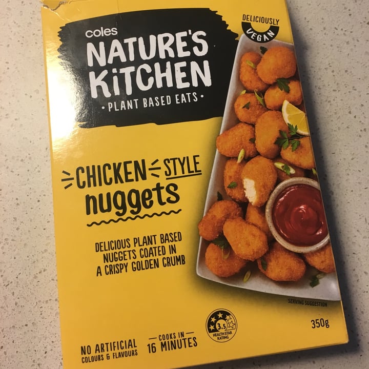photo of Coles Nature's Kitchen Chicken Style Nuggets shared by @veganbabe69 on  26 Apr 2021 - review
