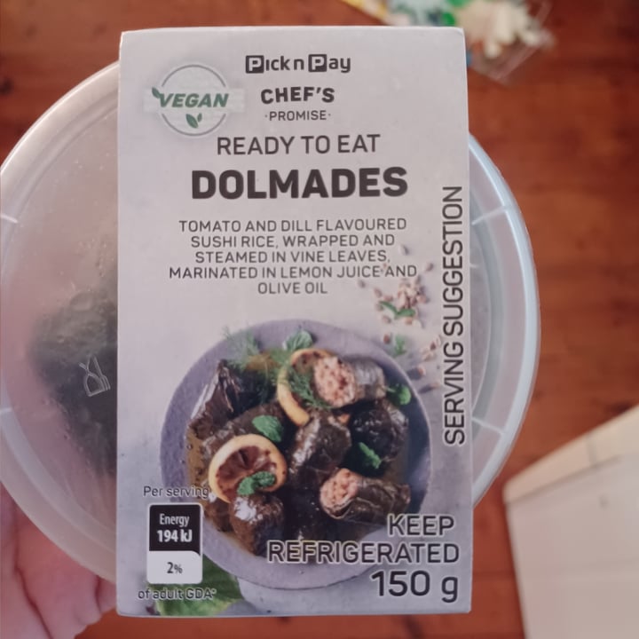 photo of Pick n Pay Dolmades shared by @campsbayvegan on  25 Nov 2022 - review