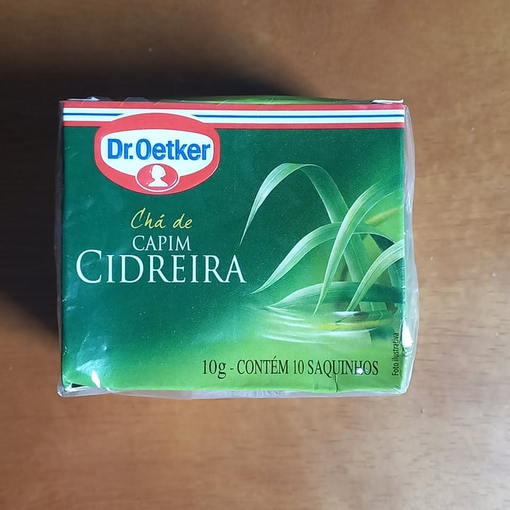 photo of Dr. Oetker Chá Capim-cidreira shared by @luhferreira on  30 Sep 2022 - review