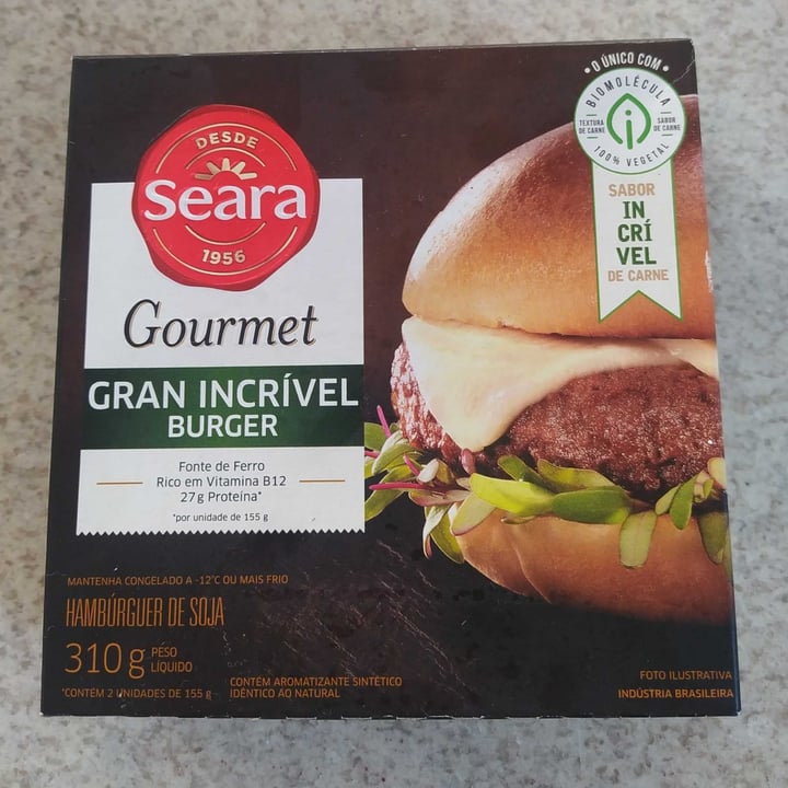 photo of Seara Hambúrguer de soja shared by @felipesilvestre89 on  22 Apr 2022 - review