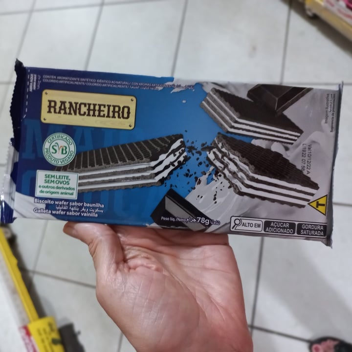 photo of Rancheiro Biscoito Wafer Sabor Baunilha shared by @filomenabalsemao on  25 Oct 2022 - review
