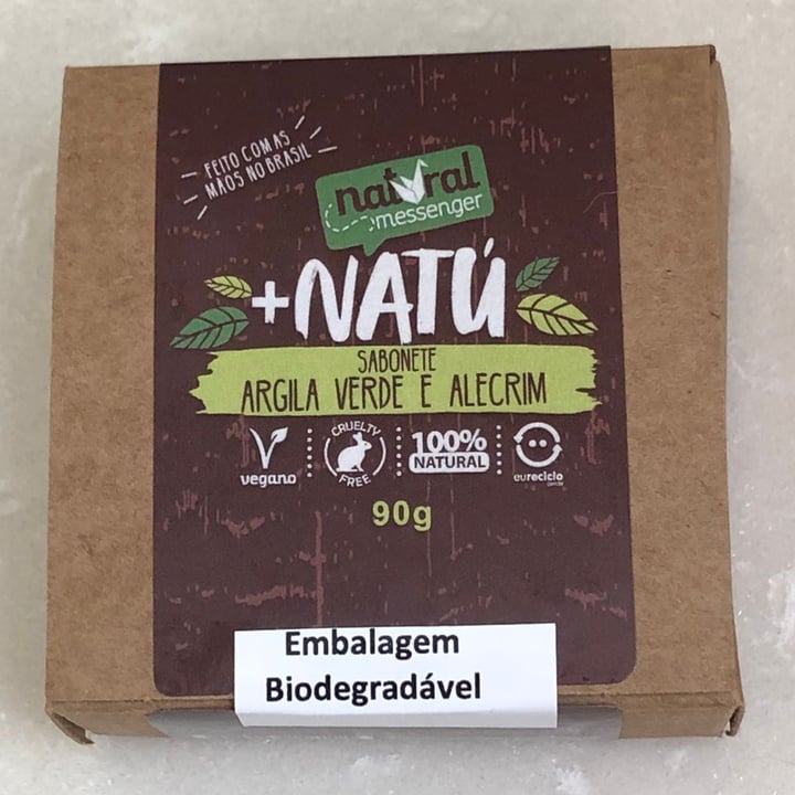 photo of +natú natural messenger Sabonete De Argila Verde E Alecrim shared by @yasminhq on  20 Aug 2022 - review