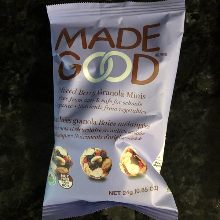 photo of Made Good Mixed Berry Granola Minis shared by @marie5ca on  27 Jun 2021 - review