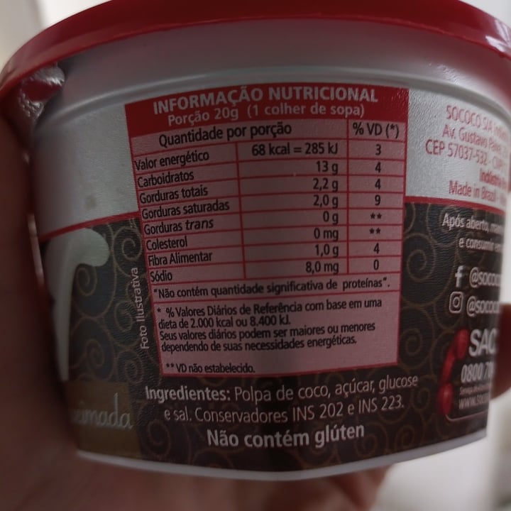 review photo of Sococo Cocada Cremosa Queimada shared by @geraldinhogovegan on 14 May 2022 - review