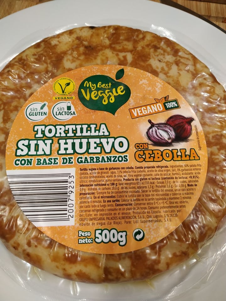 photo of Vemondo  Tortilla Sin Huevo con Base de garbanzos shared by @youeatveggie on  26 Mar 2020 - review