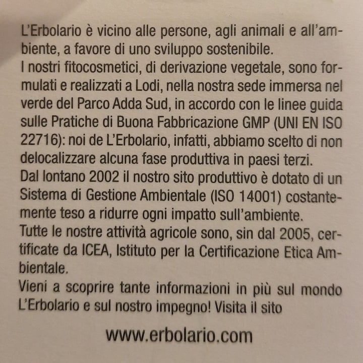 review photo of L' Erbolario Lodi bagnoschiuma fiori chiari shared by @lucreziaapii on 16 Sep 2022 - review