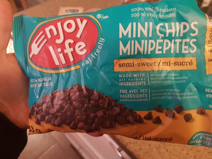 photo of Enjoy Life Semi-Sweet Chocolate Mini Chips shared by @houndsandhooligans on  01 Apr 2020 - review
