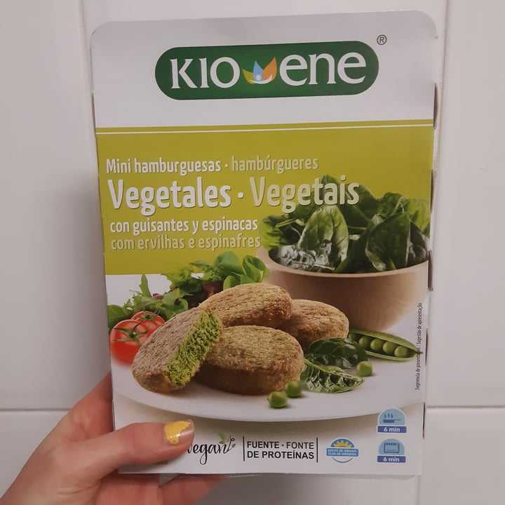 photo of Kioene Mini hamburguesas de guisantes y espinacas shared by @criisfdez on  18 Dec 2021 - review