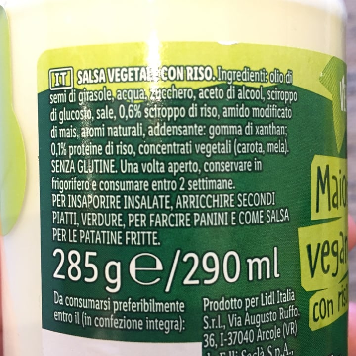 review photo of Vemondo Maionese vegana con riso shared by @melissawombat on 06 May 2022 - review
