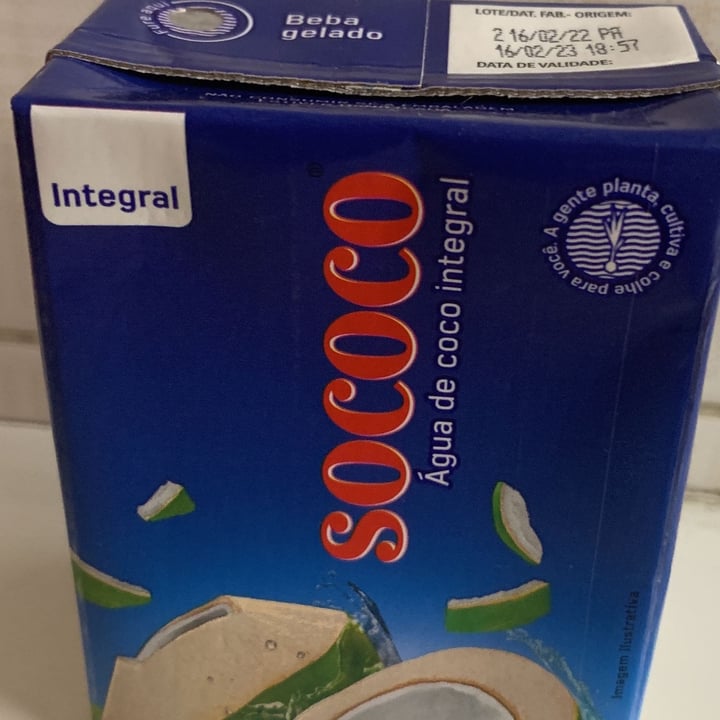photo of agua de coco brasileira Agua de coco Sococo shared by @anafidalgo on  22 Apr 2022 - review