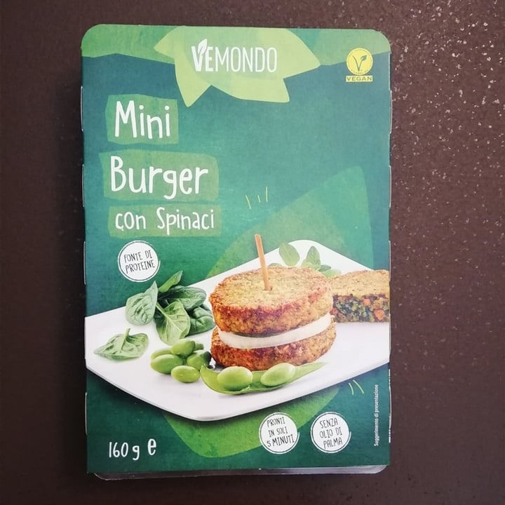 photo of Vemondo  vemondo mini burger con spinaci shared by @elena84 on  22 Oct 2022 - review