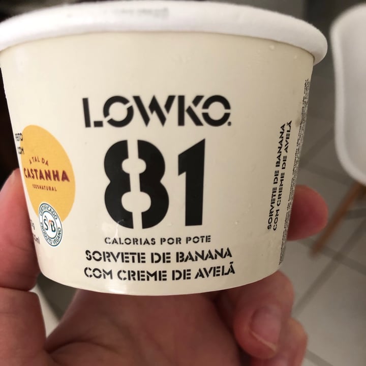 photo of Lowko Sorvete De Banana Com Creme De Avelã shared by @paolettabrun on  06 Sep 2021 - review
