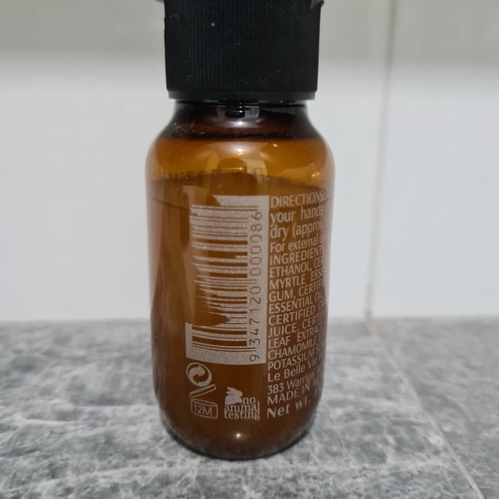 photo of The Beautiful Life Antibacterial Hand Sanitiser - Organic Lemon Myrtle & Tea Tree shared by @lizard on  13 Sep 2020 - review