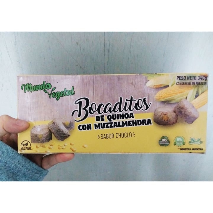 photo of Mundo Vegetal Bocaditos de Quinoa con Muzzalmendra shared by @belenvegan on  01 Oct 2020 - review