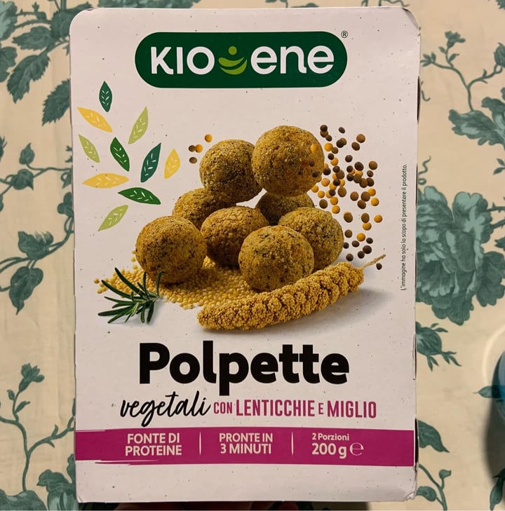 photo of Kioene Polpette lenticchie e miglio shared by @josettep on  21 Mar 2022 - review