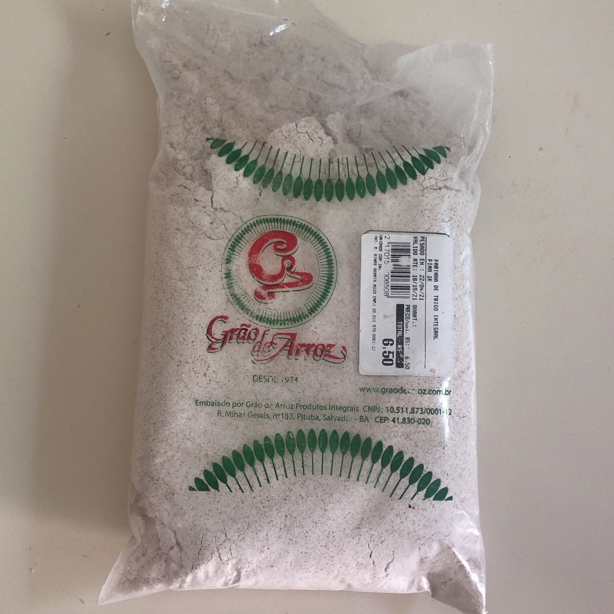 Farinha De Trigo Integral From Grão De Arroz Vegan Product Reviews