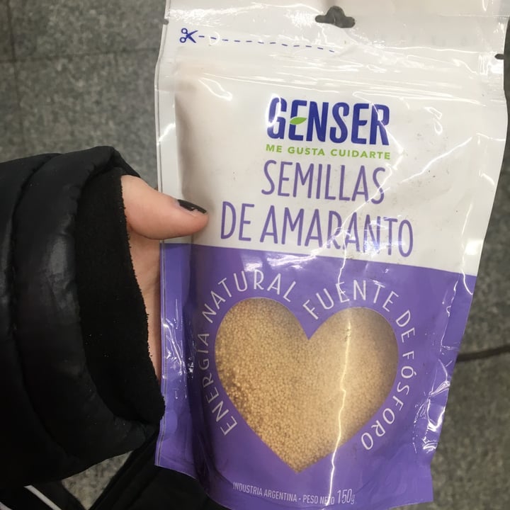 photo of Genser Semillas de Amaranto shared by @cbuffarini on  05 Jul 2021 - review