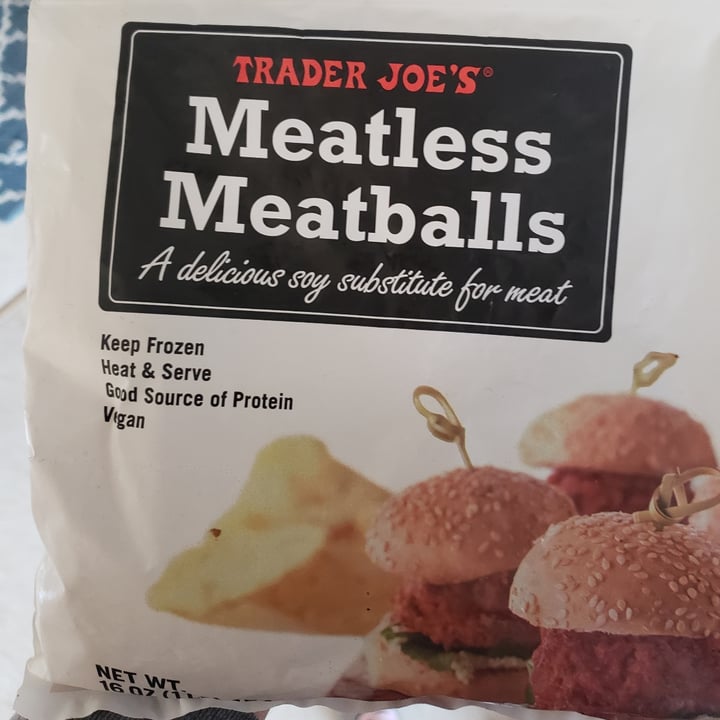photo of Trader Joe's Meatless Meatball shared by @morganthevegan on  12 Oct 2020 - review