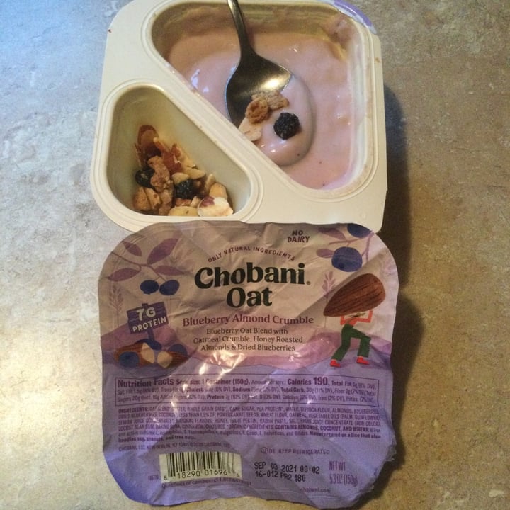 photo of Chobani Blueberry almond crumble shared by @pattyrf on  15 Sep 2021 - review