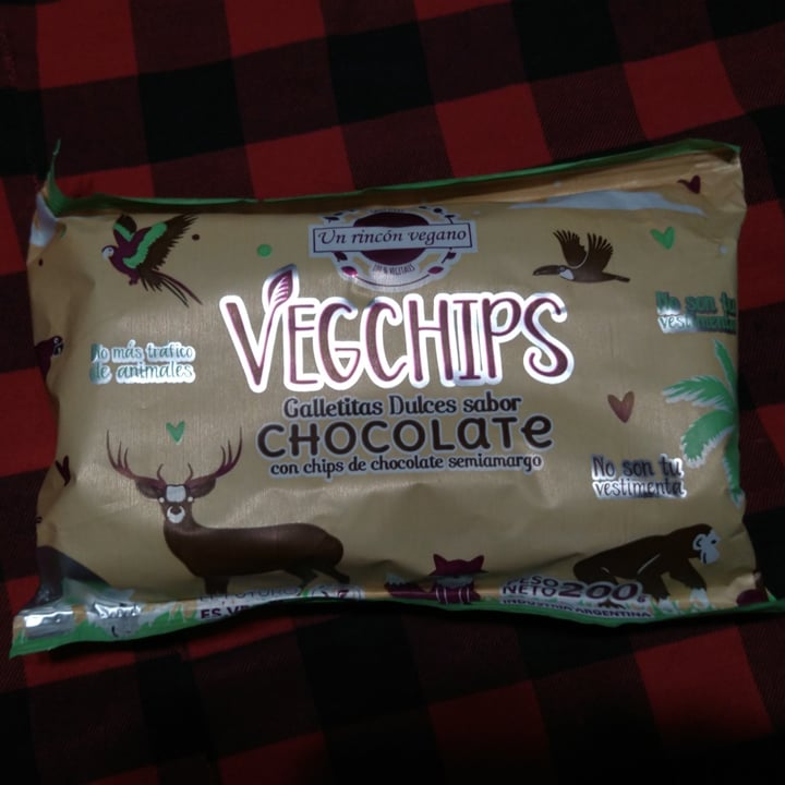 photo of Un Rincón Vegano Vegchips Galletitas Dulces sabor Chocolate shared by @viveveg1991 on  29 Dec 2020 - review