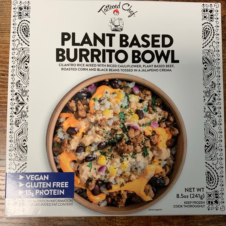 review photo of Tattooed Chef Plant Based Burrito Bowl shared by @soniavegandsurf on 27 Jul 2021 - review